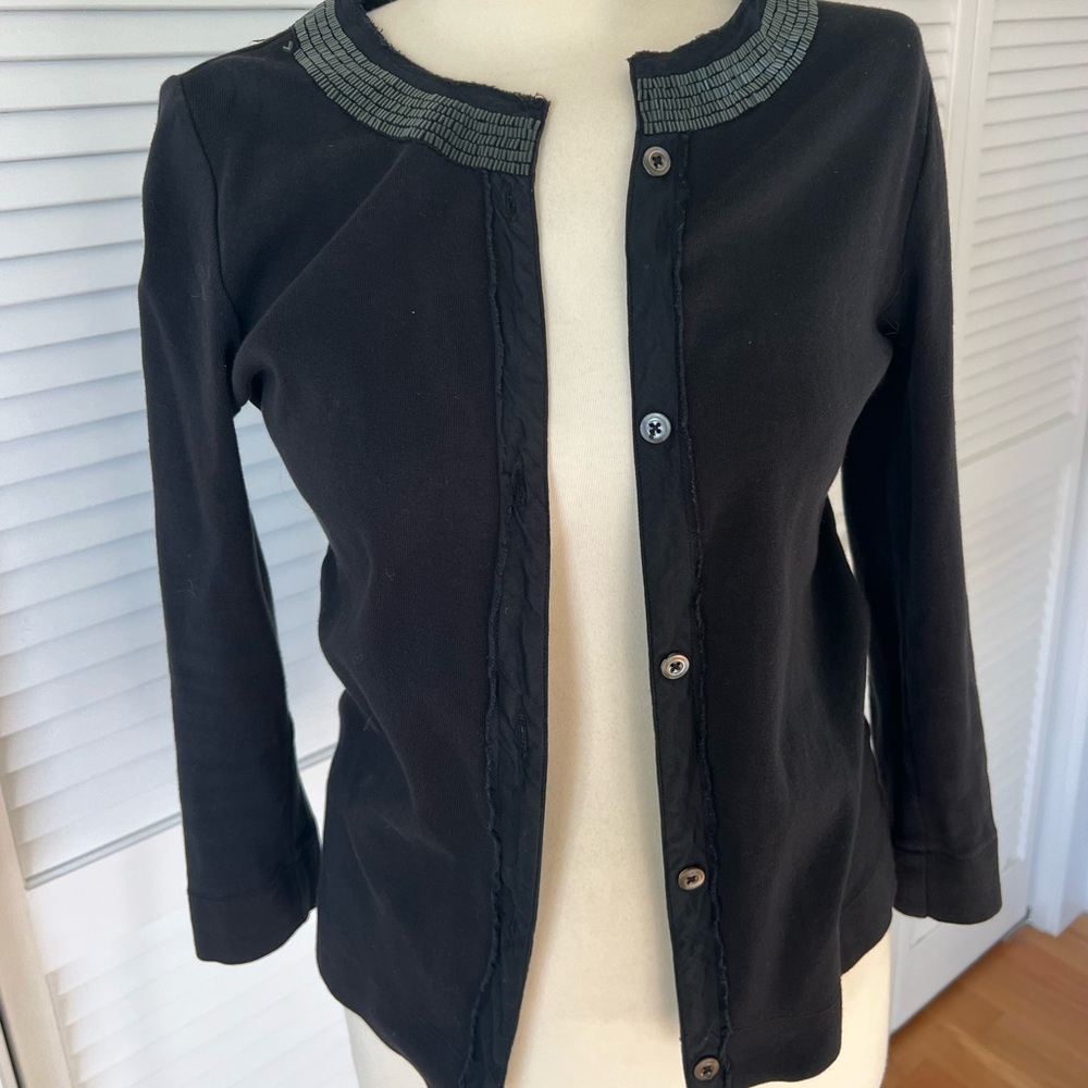 JCrew black cardigan sweater